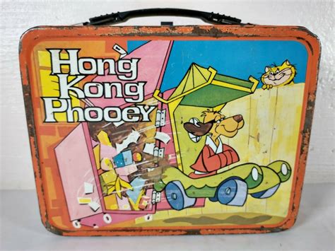 hong kong phooey metal lunch box|Vintage 1975 Hong Kong Phooey Metal Lunch Box Hanna .